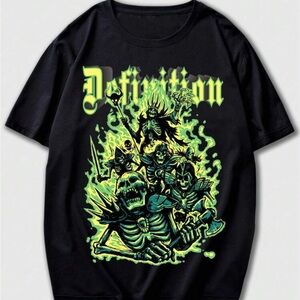 ROMWE Grunge
Punk Men Skeleton Graphic Tee
For Halloween, School